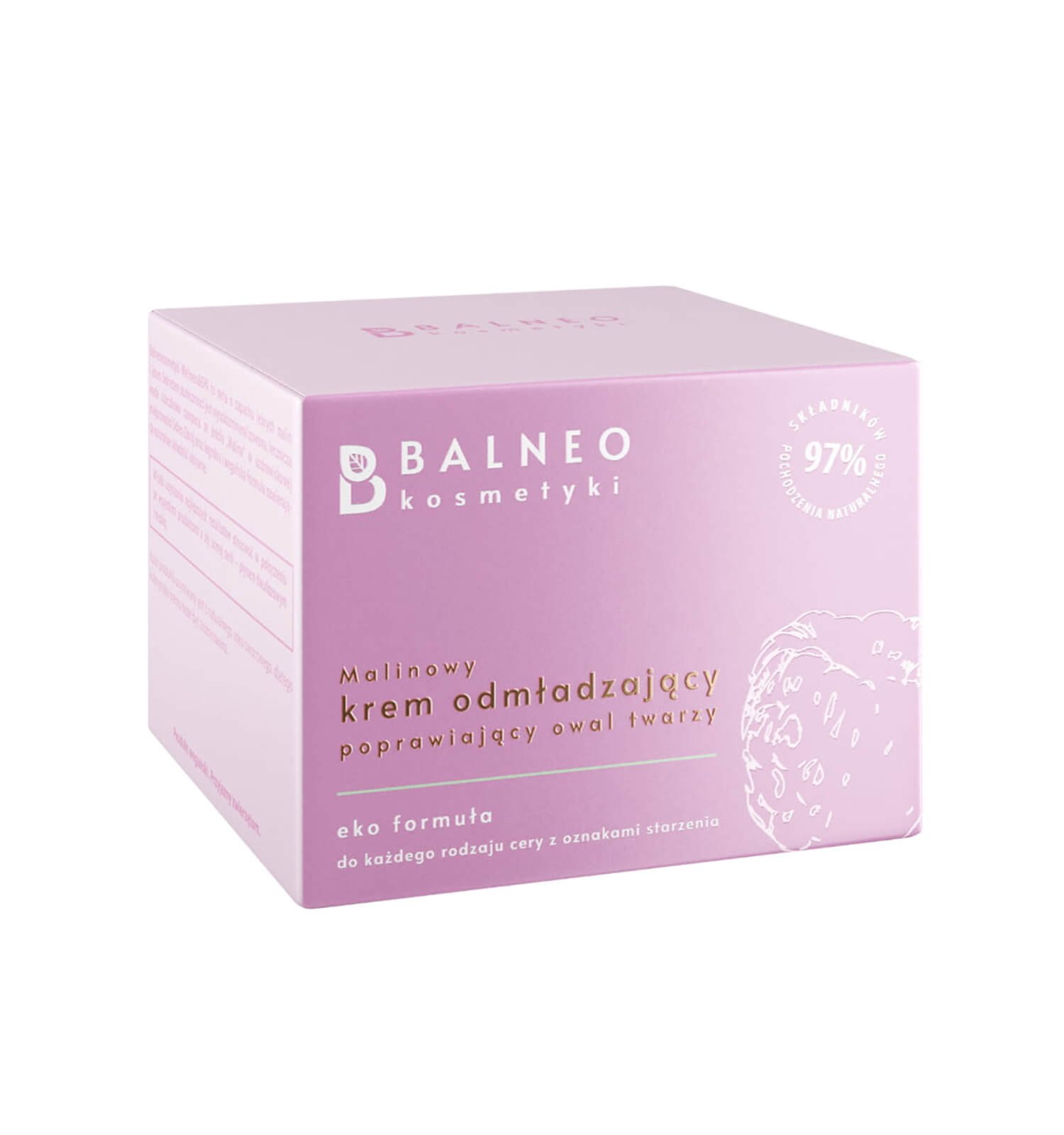 Bio-sulfur raspberry oval face cream (50ml)