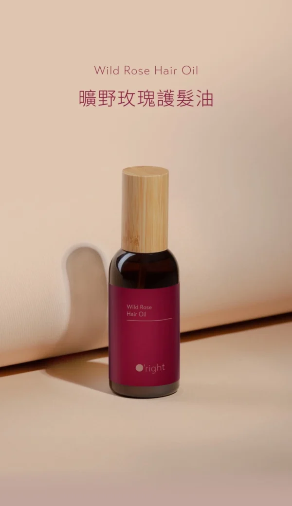 O'right Wild Rose Hair Oil - Natural Shine & Frizz Control 100ml