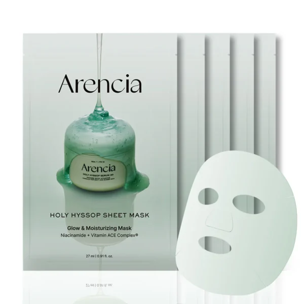 Arencia Holy Hyssop Sheet Mask – 5 Pack