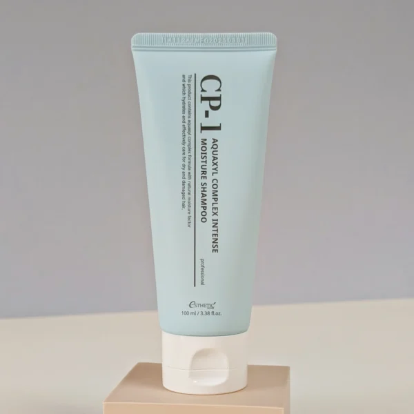 CP-1 Aquaxyl Complex Intense Moisture Shampoo 100ml Korean hydrating shampoo on neutral background