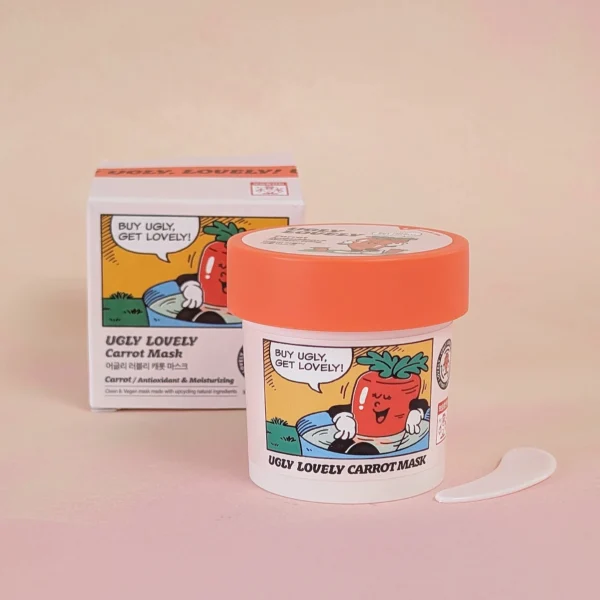 Carrot Glow Mask | Korean Brightening & Hydrating Face Mask
